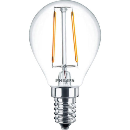 5 x Philips LED Deco Classic 2.5W (25W) E14 Vintage Luster Bulb Warm White P45