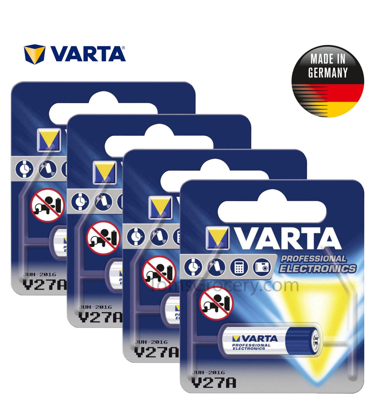 4 x VARTA Professional V27A 4227 27A A27 12V German Alkaline Battery