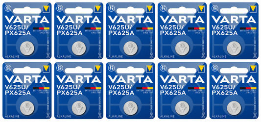 10 VARTA V625U PX625A LR9 KX625 CA16 PX625 MR9 Button Cell Tablet Batteries