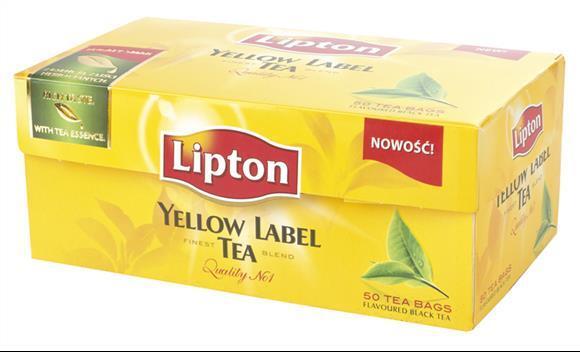 Lipton Yellow Label - 50 Teabags - Finest Blend Black Tea