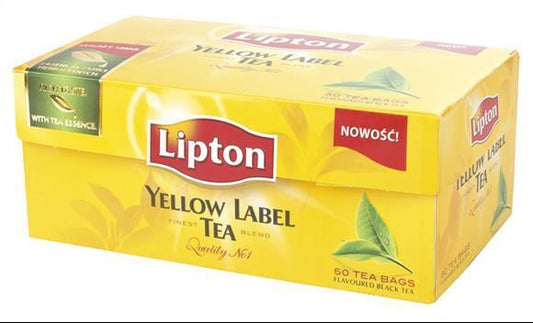 Lipton Yellow Label - 50 Teabags - Finest Blend Black Tea