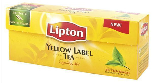 Lipton Yellow Label - 25 Teabags - Finest Blend Black Tea