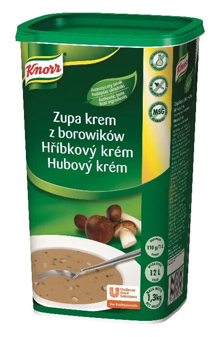 KNORR PROFESSIONAL For Chefs Instant Mushroom Boletus Soup 1.3kg 46oz