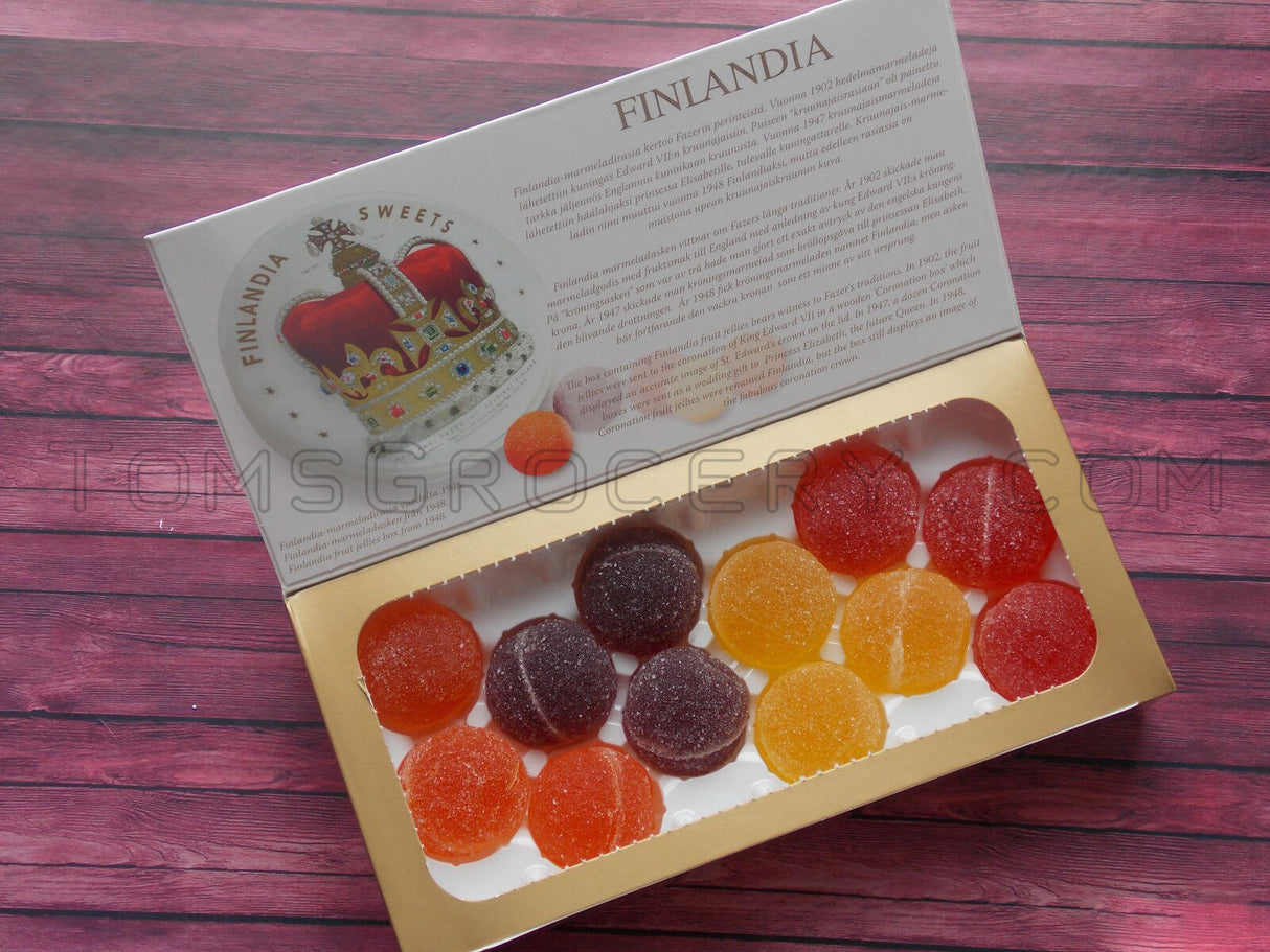 FAZER FINLANDIA Traditional Finland Jelly Balls Fruit Marmalade Sweets 260g