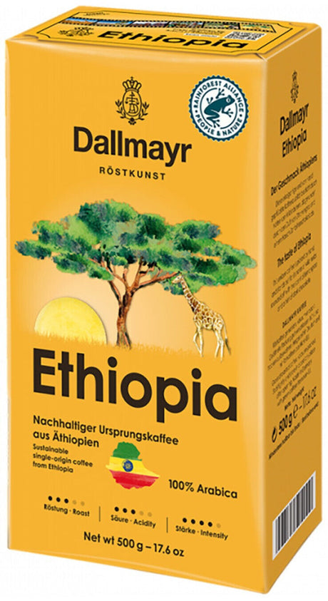 3 DALLMAYR Ethiopia Gourmet Ground Coffee 100% Arabica 500g 17.6oz