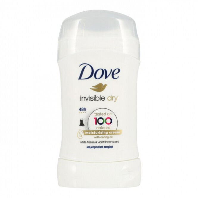 3 DOVE Invisible Dry Anti Marks Deodorant 48h Antiperspirant Stick 40ml