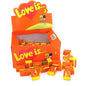 LOVE IS... ORANGE Pineapple & Orange Flavor 100 Bubble Gums Box