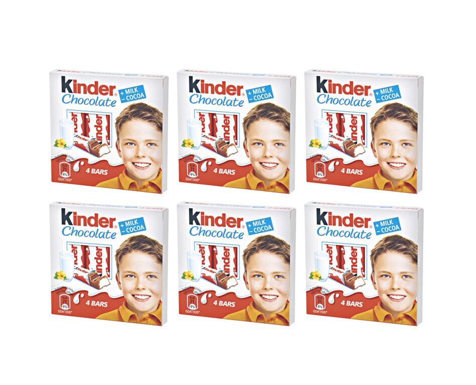 6 x KINDER Chocolate Sticks Candy Sweets 50g 1.8oz