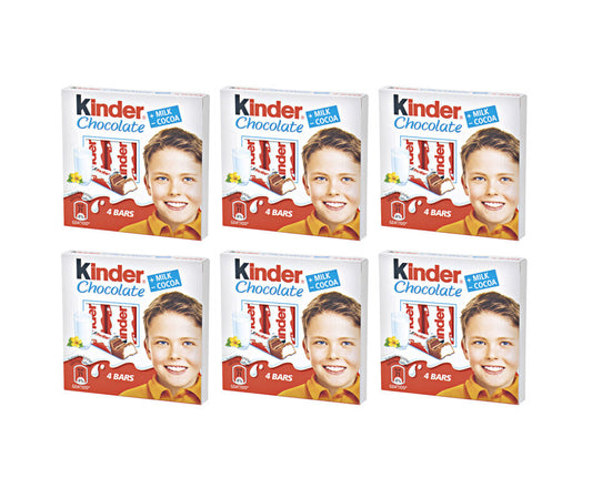 6 x KINDER Chocolate Sticks Candy Sweets 50g 1.8oz