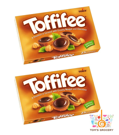 2 TOFFIFEE Creamy Caramel Nougat & Chocolate Candies European Sweets 125g