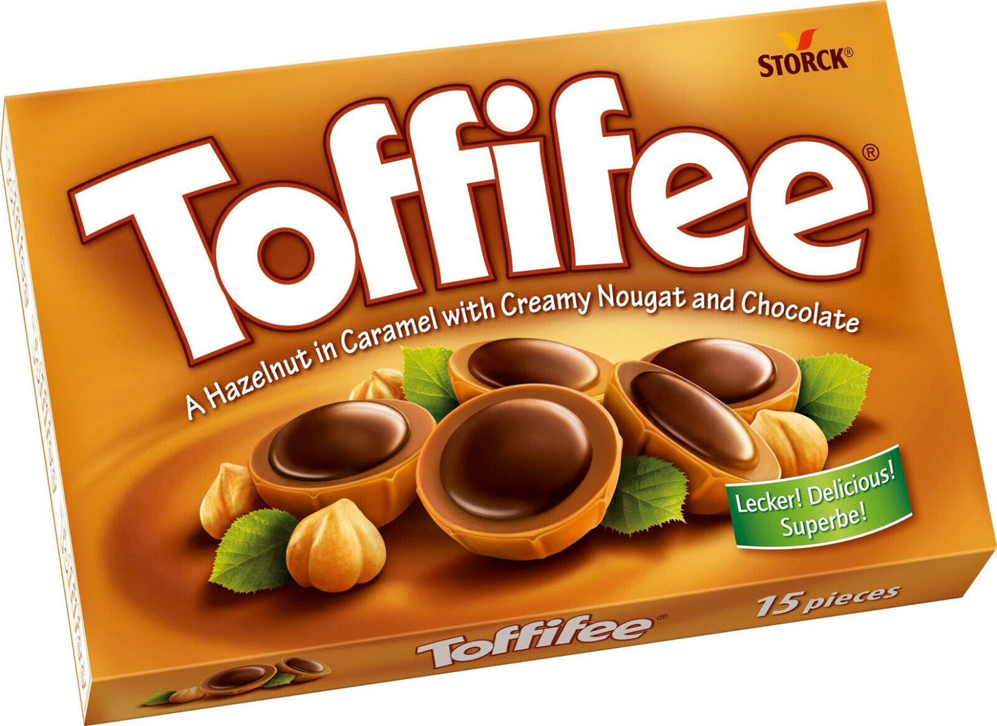 2 TOFFIFEE Creamy Caramel Nougat & Chocolate Candies European Sweets 125g