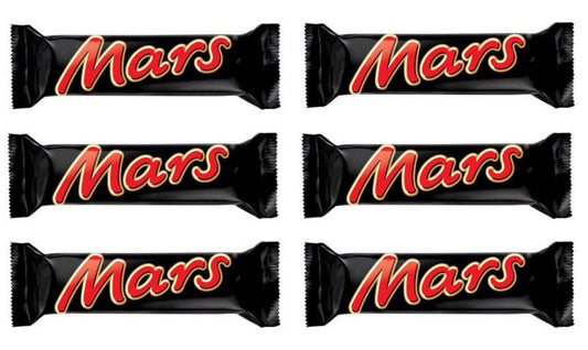 6 x MARS Caramel and Nougat Chocolate Bars 47g 1.66oz