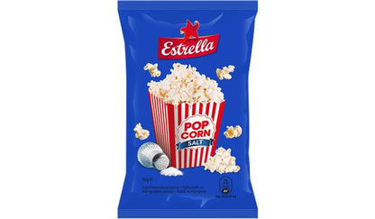 4 x ESTRELLA POP CORN SALTED Flavor Snacks Microwave Ready Bags 90g 3.18oz