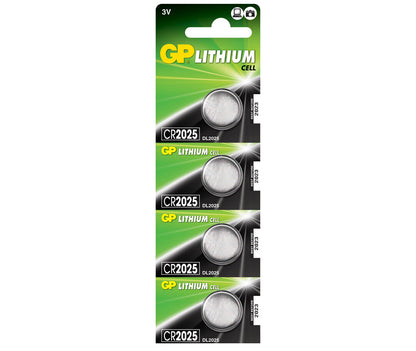 4 x GP Lithium CR2025 DL2025 CR 2025 3V Coin Cell Battery