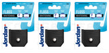3 x JORDAN Whitening Dental Floss With Charcoal Removes Stains Prevents Tartar