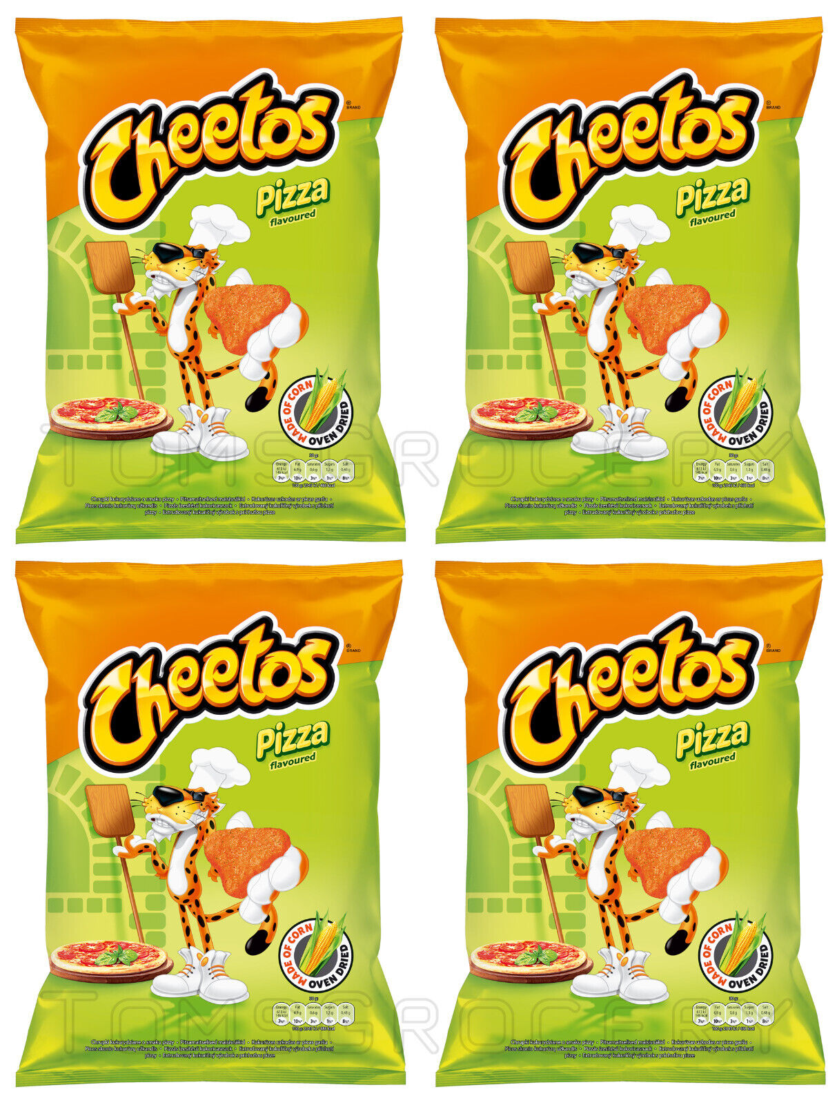 4 CHEETOS PIZZA Flavor Chips Snacks Crisps 160g 5.6oz