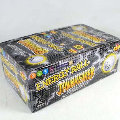 JAWBREAKER ENERGY Rock Candy Balls With Bubble Gum Center FULL BOX 90 Units