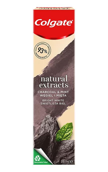 COLGATE NATURAL EXTRACTS CHARCOAL & MINT Daily Whitening Toothpaste 75ml