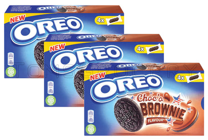 3 OREO CHOCO BROWNIE Flavor Sandwich Cookies Bisquits Snacks 176g 6.2oz