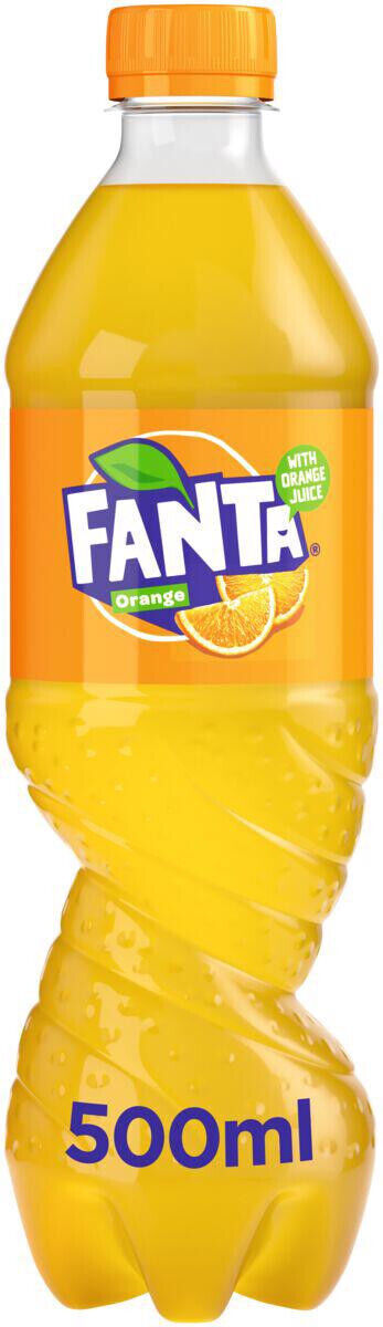 FANTA ORANGE Flavor Soda Sparkling Soft Drink Bottle European Treats 500ml