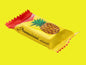 PINEAPPLE Flavor Candies Chocolate Covered Crunchy Wafer Bites European Sweets