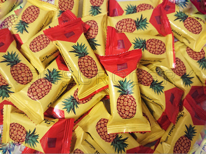 PINEAPPLE Flavor Candies Chocolate Covered Crunchy Wafer Bites European Sweets