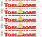 5 TOBLERONE WHITE Chocolate Bars with Honey & Almond Nougat 100g 3.5oz