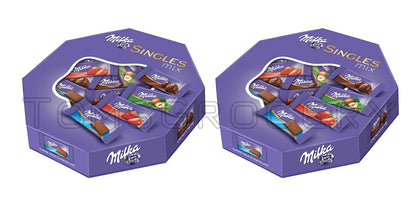 2 MILKA SINGLES Chocolate Candy Assorted Mix Mini Chocolate Bars 138g 4.9oz