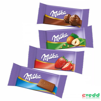 2 MILKA SINGLES Chocolate Candy Assorted Mix Mini Chocolate Bars 138g 4.9oz