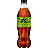 COCA COLA LIME Zero Sugar Soft Drink Lemonade Soda Bottles 500ml 16.9 fl oz