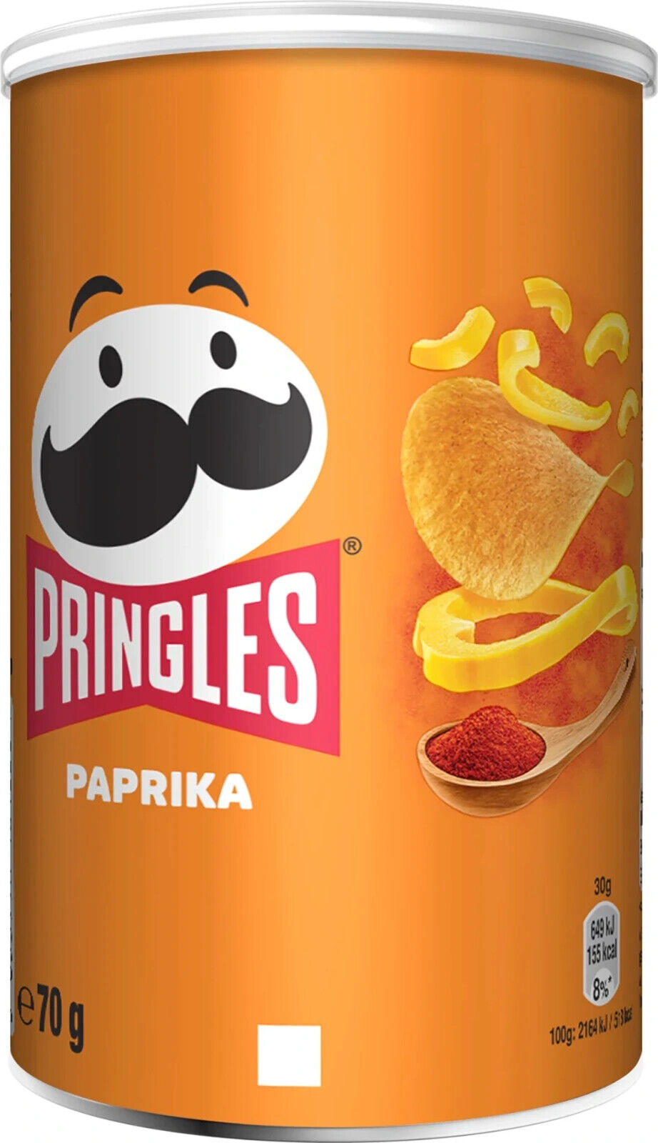 12 PRINGLES PAPRIKA Flavor Potato Chips Tubes European Snacks 70g 2.5oz