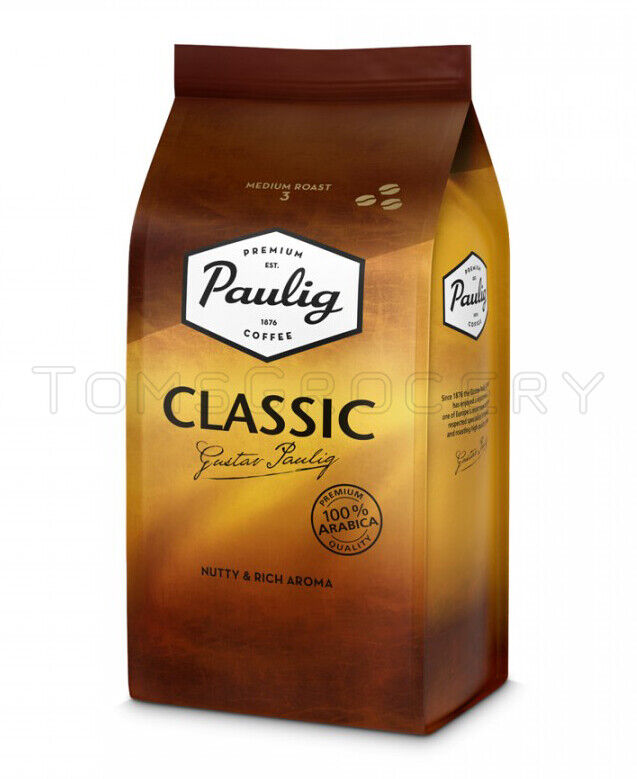 PAULIG CLASSIC Nutty & Rich Aroma Medium Roast Coffee Beans 1kg 35oz