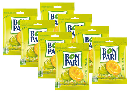 8 x BON PARI SUPER SOUR Tropical Fruit Flavor Hard Candies Bonbons 90g 3.2oz