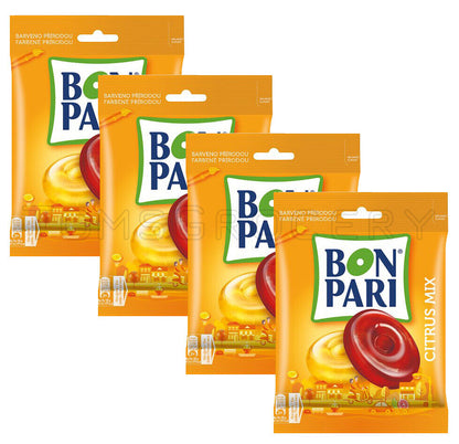 4 x BON PARI CITRUS MIX Fruit Flavor Hard Candies Bonbons 90g 3.2oz