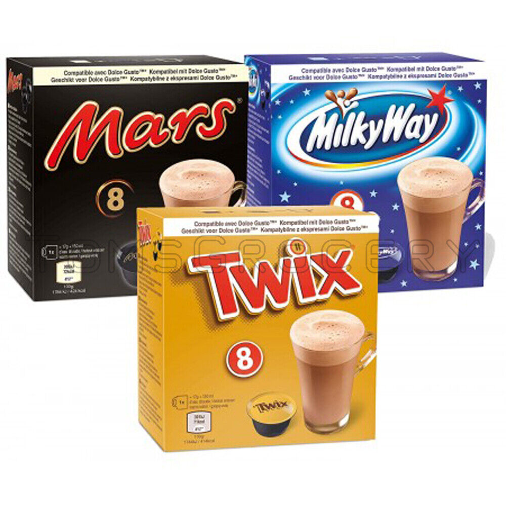MARS TWIX MILKY WAY Instant Cocoa Dolce Gusto Capsules Bundle