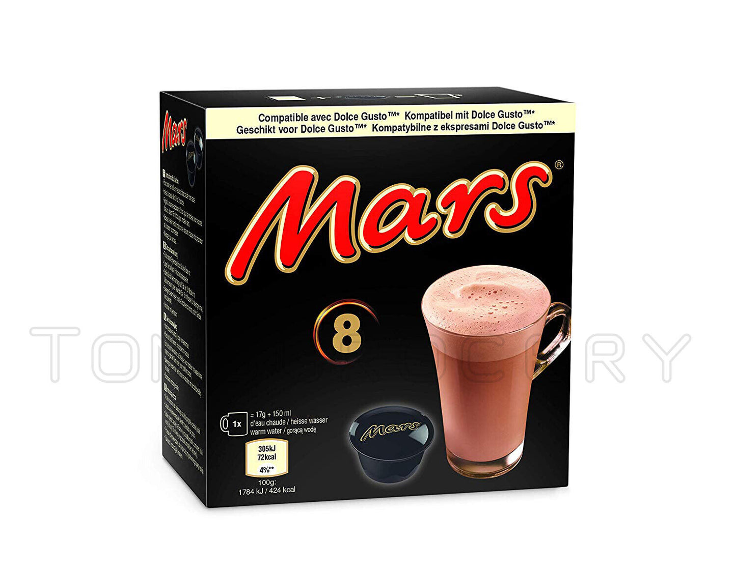 2 x MARS Chocolate Drink Nescafe Dolce Gusto Machine Compatible Capsules