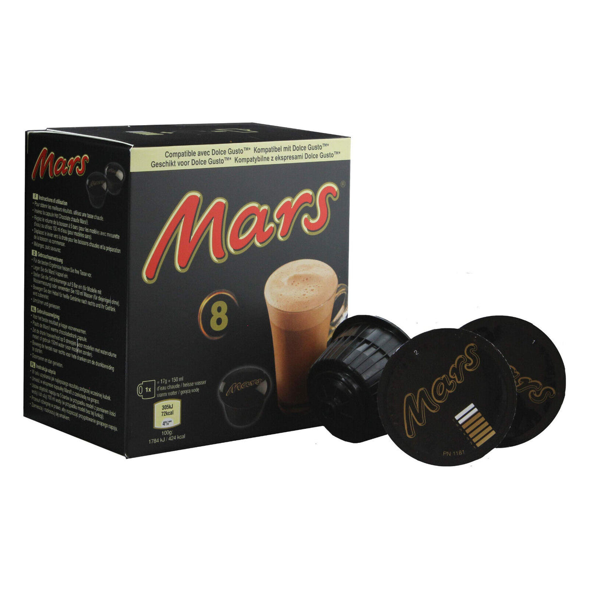 MARS Instant Cocoa Nescafe Dolce Gusto Capsules