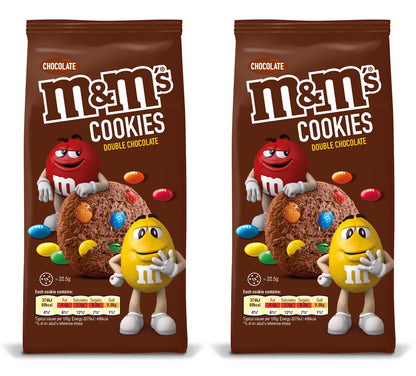 2 x M&Ms Double Chocolate Cookies Biscuits Candy European Sweets 180g 6.4oz