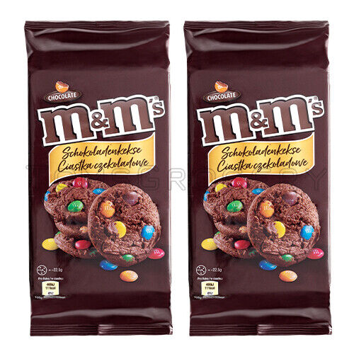 2 x M&Ms Double Chocolate Cookies Biscuits Candy European Sweets 180g 6.4oz