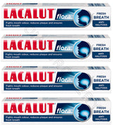 8 LACALUT FLORA Daily Toothpaste for Fresh Breath Anti-Halitosis Plaque 75ml