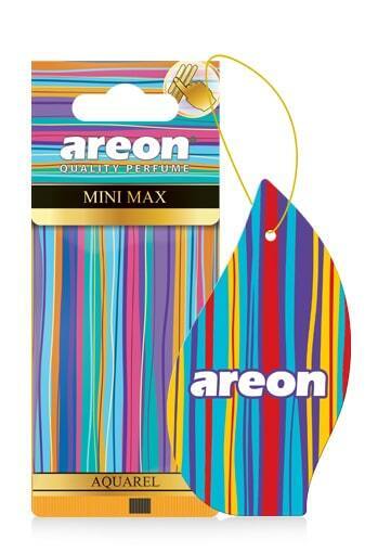 AREON Mini Max Aquarel Hanging Compact Car Home Office Air Freshener Mirror Hang