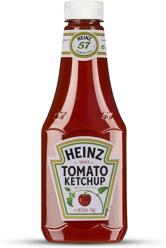 HEINZ Original Tomato Ketchup Sauce LARGE Bottle 875ml 1kg