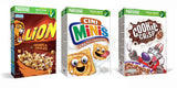 3 Nestle Lion Cini Minis & Cookie Crisp Breakfast Cereals Variety Mix