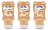 3 HEINZ SAUCY SAUCE Mayo Ketchup Sauce Squezzy Bottles 425g 15oz
