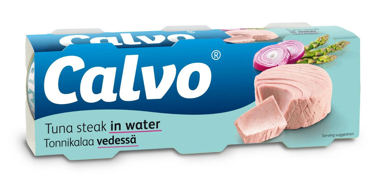 5 CALVO Tuna Steak in Water 240g 8.5oz (15 tins)