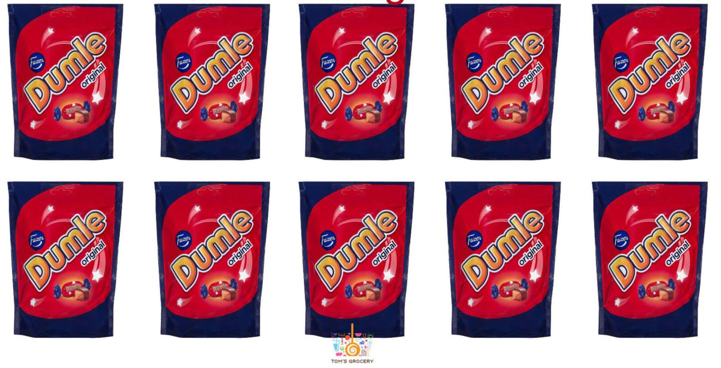 10 FAZER DUMLE Soft Chewy Toffee and Smooth Chocolate Candies Sweets 120g 4.2oz