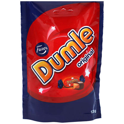 10 FAZER DUMLE Soft Chewy Toffee and Smooth Chocolate Candies Sweets 120g 4.2oz