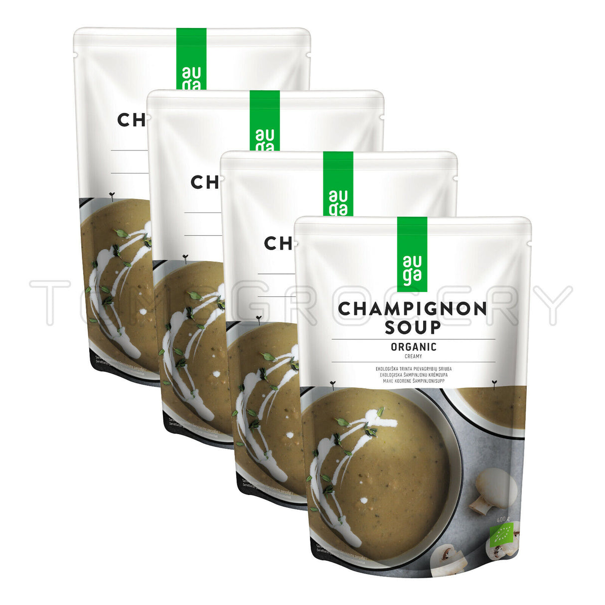4 ACTIVUS ORGANIC Creamy Champignon Soup Meal Ready To Eat Packs 400g