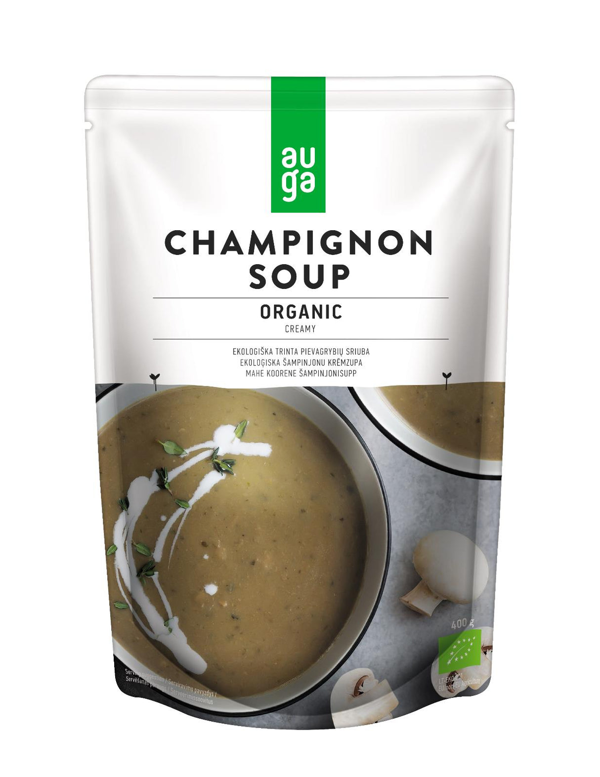 4 ACTIVUS ORGANIC Creamy Champignon Soup Meal Ready To Eat Packs 400g