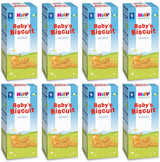 8 x HIPP Organic Baby Biscuits Snacks Cookies From 6+ Months 150g 5.3oz